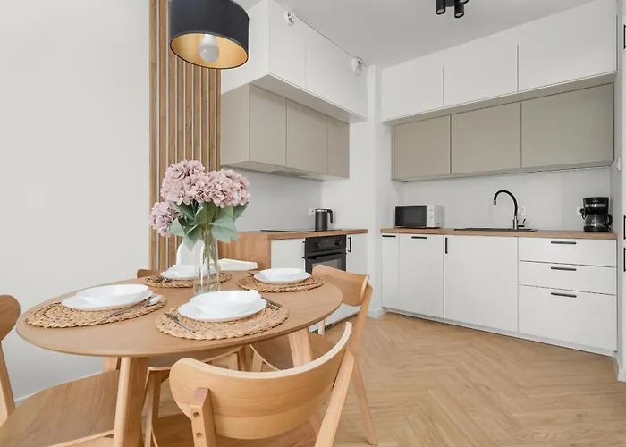 דירה Stylowy W Odcieniach Bezu Balkon & Parking By Renters